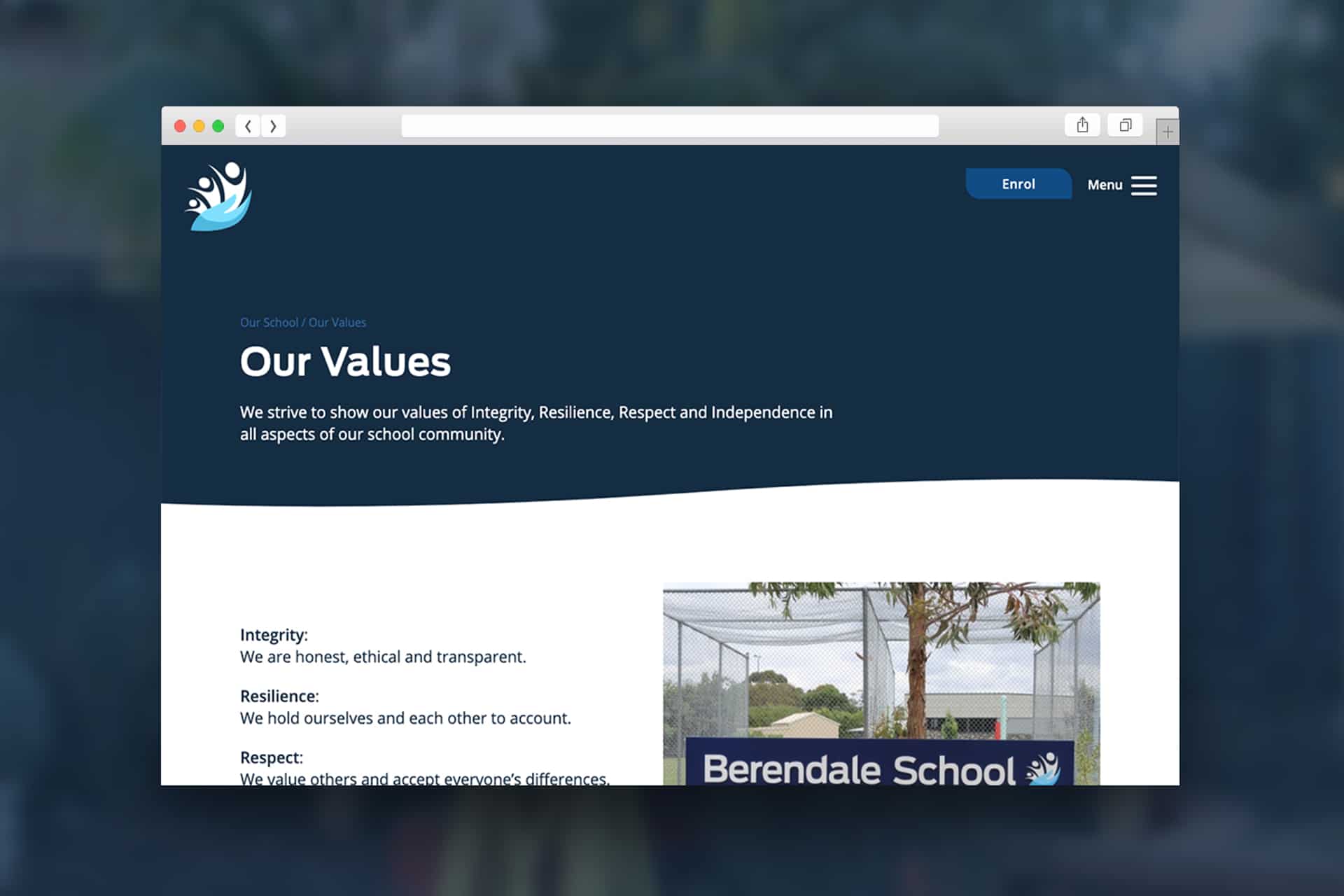 Berendale School - Website Design & Development by Beyond Web