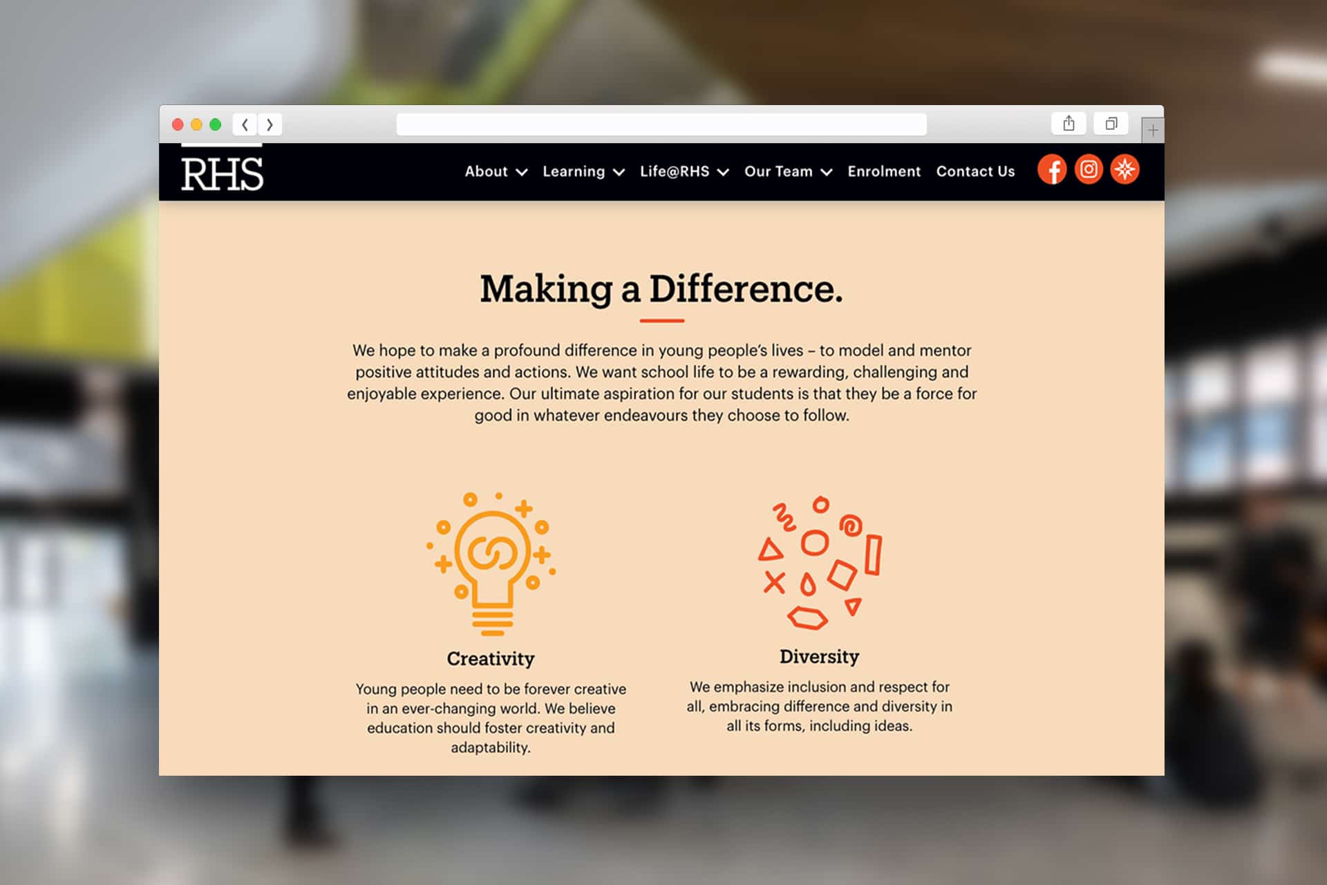 Richmond High School - Website Design & Development by Beyond Web