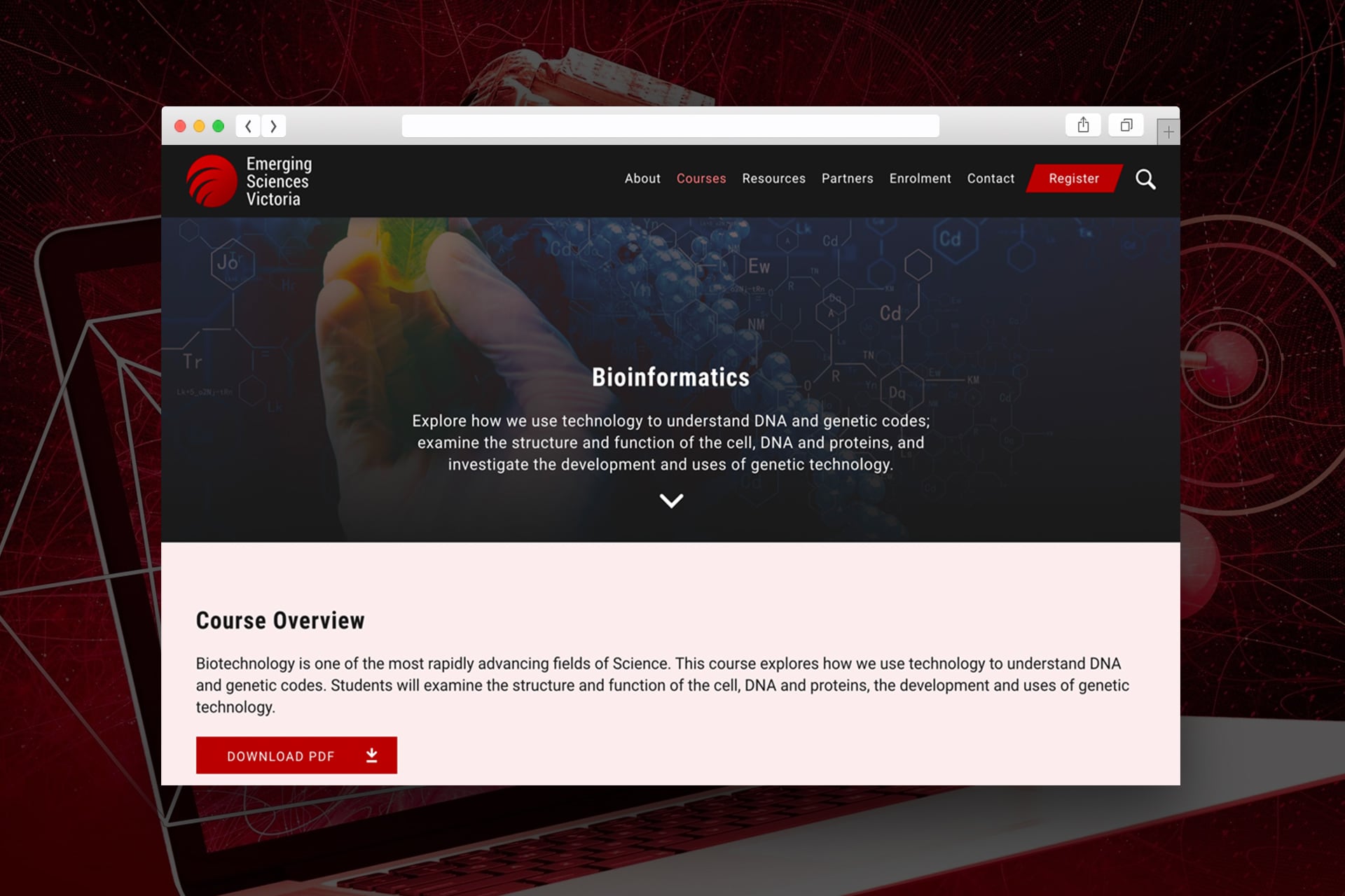 Emerging Sciences Victoria - Website Design & Development by Beyond Web