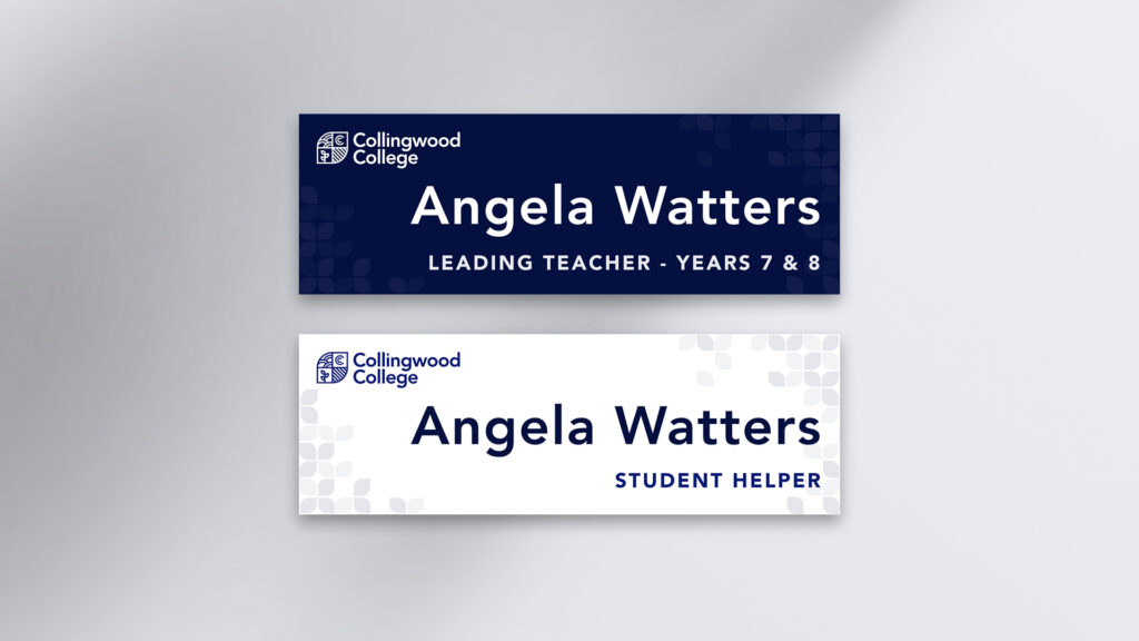 Collingwood College - Name Badge - Brand Identity by Beyond Web