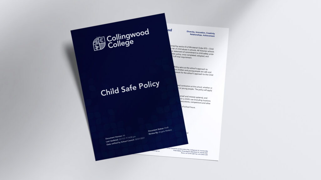 Collingwood College - Policy Document - Brand Identity by Beyond Web