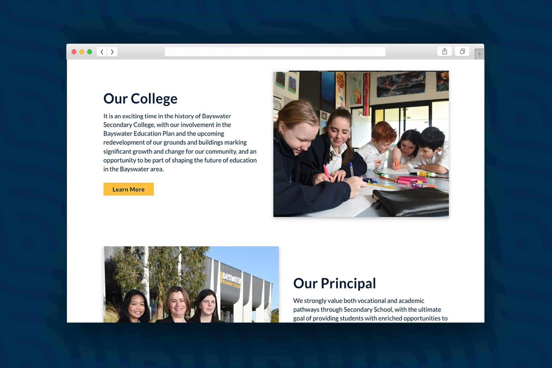 Bayswater Secondary College - Website Design & Development by Beyond Web