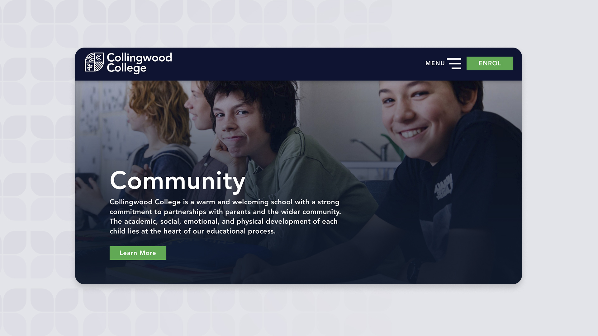 Collingwood College - Website by Beyond Web